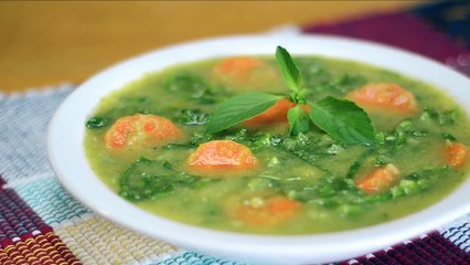 Caldo verde com gengibre