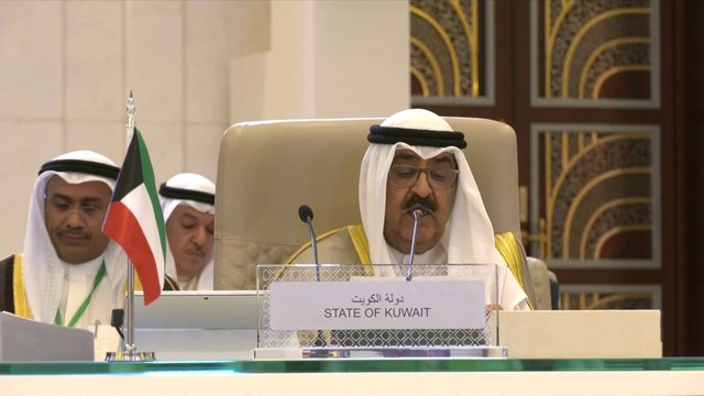 ولي عهد #الكويت: نتمسك بمباردة السلام العربية وإقامة دولة فلسطينية مستقلة #العربية #قمة_جدة