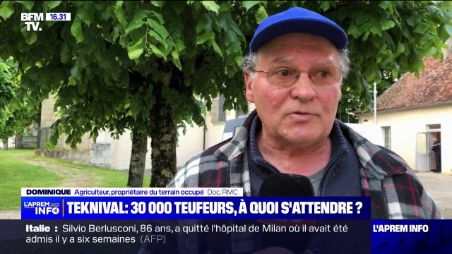 Teknival: Ce que je ne voudrais pas, c'est qu'ils laissent des canettes de bière, des bouteilles ou des vêtements explique le propriétaire du terrain