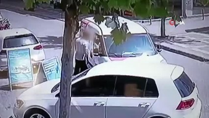 Pişkin hırsız kargo aracından malzeme çaldı