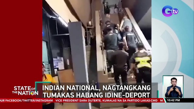 Indian national, nagtangkang tumakas habang idine-deport | SONA
