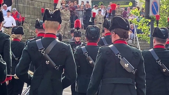 The Band & Bugles of The Rifles at Chepstow