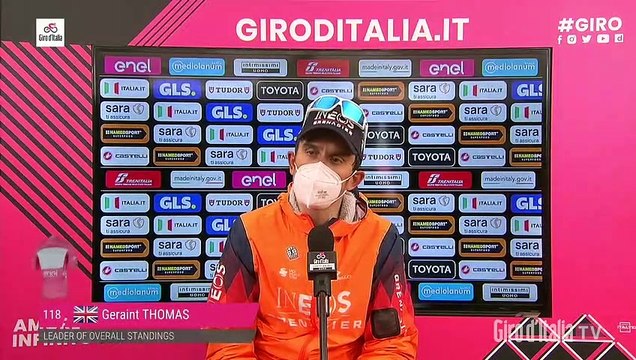 Tour d'Italie 2023 - Geraint Thomas : The way it went at the end made it quite hard to attack. But Primoz is probably happy to leave me in the Maglia Rosa for a few more days