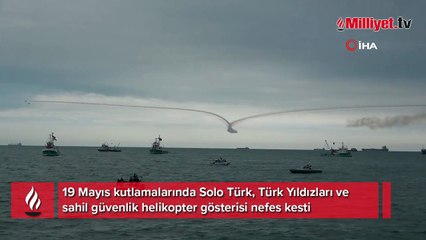 Samsun'da nefes kesen gösteri! Vatandaşlar akın etti