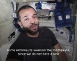 Watch: How UAE astronaut brushes teeth, washes face and hair in space