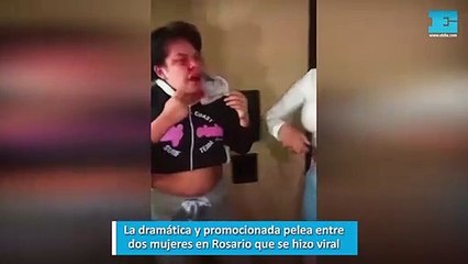 La dramática y promocionada pelea entre dos mujeres en Rosario que se hizo viral