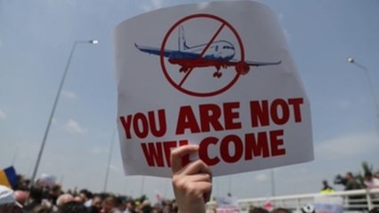 Georgia recibe con protestas el primer vuelo procedente de Rusia en cuatro años