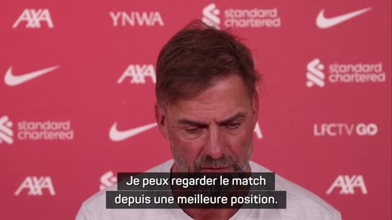 Liverpool - Klopp sur sa sanction : " Je peux regarder le match depuis une meilleure position"