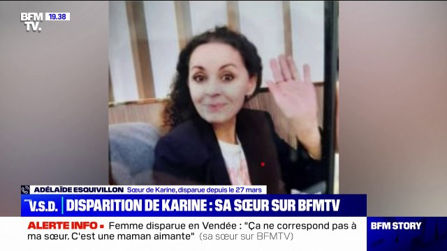 Disparition de Karine en Vendée: sa sœur a appris la disparition par son fils aîné