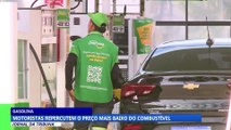 Motoristas repercutem o preço mais baixo da gasolina