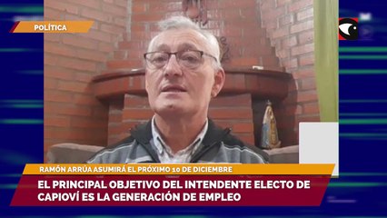 El principal objetivo del intendente electo de Capioví es la generación de empleo