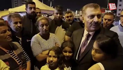 Hatay'da Sağlık Bakanı Fahrettin Koca ile depremzedeler arasındaki samimi sohbet