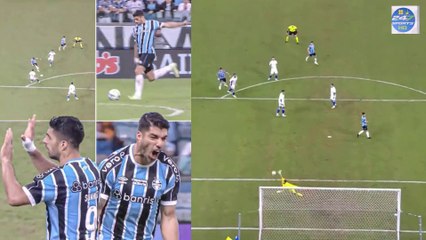 Suarez Fight before Scoring Trivela Goal for Gremio vs Cruzeiro