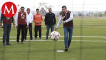 En Chiapas, Rutilio Escandón rehabilitó la unidad deportiva en La Trinitaria