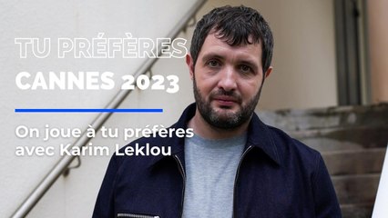 Poterie avec Scorsese et De Niro ou yoga avec Eric et Ramzy, l'acteur Karim Leklou répond à notre "tu préfères"