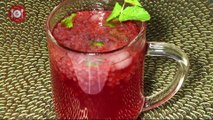 Refreshing Summer Drink   Rooh Afza Lemon Drink   Rose Mojito   Summer Mocktail Recipes