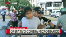 Al menos 15 aprehendidos tras operativo en el Parque Arenal contra el microtráfico de drogas