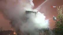 Fatih'te evsizlerin yaşadığı 2 katlı metruk binada yangın