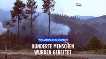 Waldbrand im Westen Spaniens: 700 Menschen mussten gerettet werden