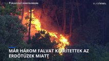 Falvakat evakuáltak Délnyugat-Spanyolországban az erdőtüzek miatt
