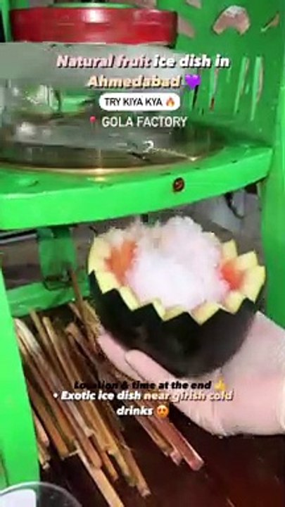Most Unique - Natural fruit ice dish gola in Ahmedabad - Gola factory
