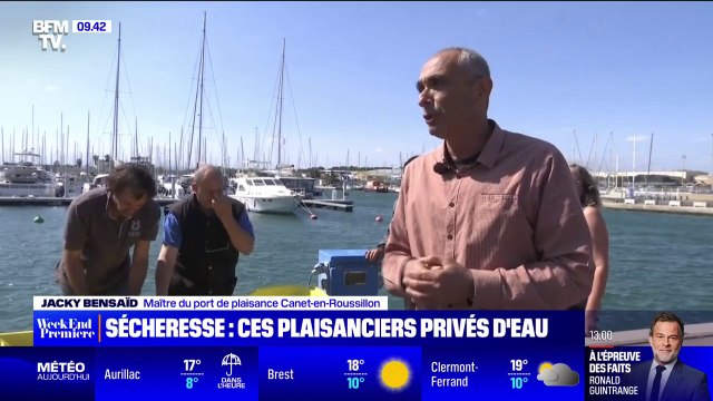 Sécheresse: le quotidien bouleversé des plaisanciers qui vivent à bord de leur bateau
