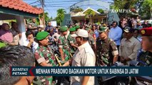 Kunker ke Pacitan, Menhan Prabowo Bagikan 153 Motor Trail untuk Babinsa