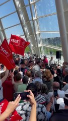 Pedro Sánchez y Ximo Puig en un mitin en Valencia