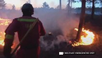 إجلاء مئات الأشخاص إثر حريق غابات في إسبانيا