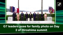 G7 leaders pose for family photo on day 2 of summit
