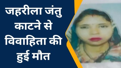 प्रयागराज: जहरीला जंतु काटने से विवाहिता की हुई मौत, मचा कोहराम