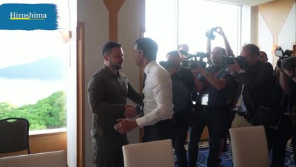 Zelenski se reúne con el primer ministro británico en Hiroshima