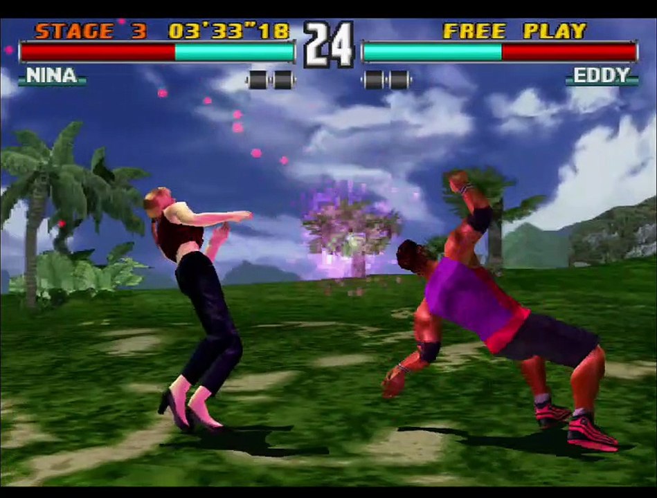 Great fight NINA VS EDDY in Tekken 3