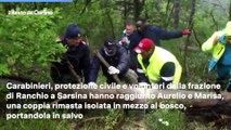 Isolati nel bosco a Ranchio di Sarsina (Cesena), il salvataggio della coppia