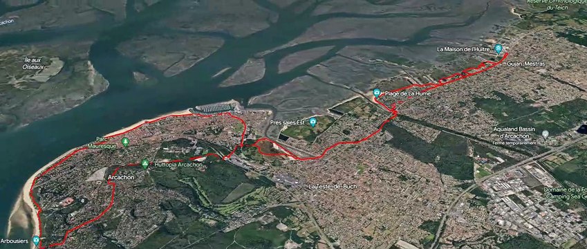 PARCOURS GUJAN ARCACHON - 2H