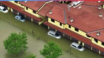 Video alluvione Conselice: il drone riprende le strade allagate
