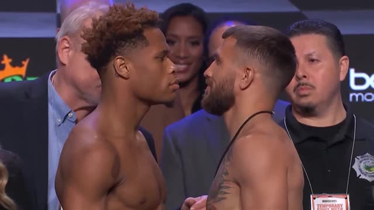 Poids légers - Haney bouscule violemment Lomachenko lors de la pesée