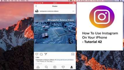 How to USE Instagram on iPhone - Bookmark a Photo On Instagram | Tutorial 42