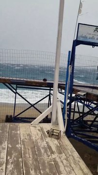 Mareggiata litoranea nord Messina