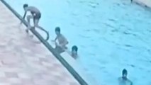 दर्दनाक: मौत का लाइव सीसीटीवी आया सामने, पूल में डूबने से हुई युवक की मौत