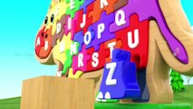 Phonics Song for Kids - Baby Fun Learning Alphabets for Kids with Hippopotamus 3D Wooden Puzzle Toy