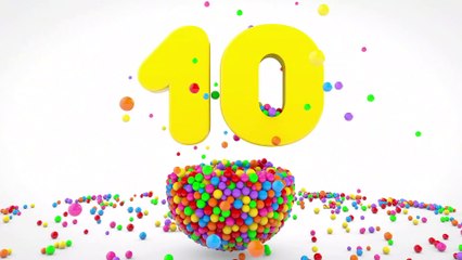 Learn Numbers with Color Balls - Numbers & Shapes Collection for Children