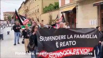 Pontedera, manifestazione di Forza Nuova e contro presidio della sinistra