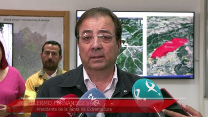 El incendio en Las Hurdes y Gata tiene una "evolución favorable"