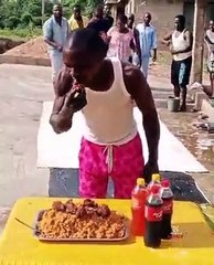 Funiest way to challenge to eat food