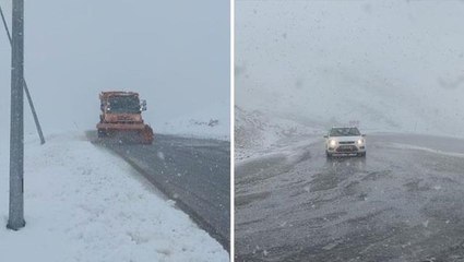 Van'da kar yağışı trafiği olumsuz etkiledi