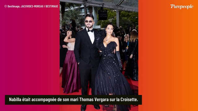 Nabilla à Cannes : décolleté XXL et étincelant, elle fait le show avec son mari Thomas Vergara