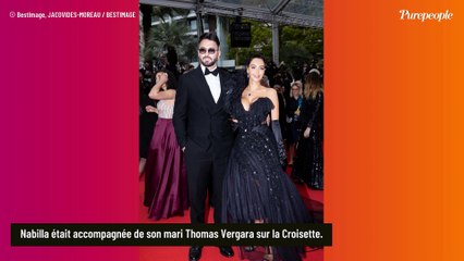 Nabilla à Cannes : décolleté XXL et étincelant, elle fait le show avec son mari Thomas Vergara