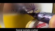 potato spiral cutter #shorts #potato #diy #you tube shorts #potato spiral