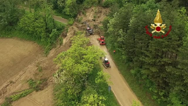 Maltempo, i lavori di ripristino della Sp70 a Casola Valsenio